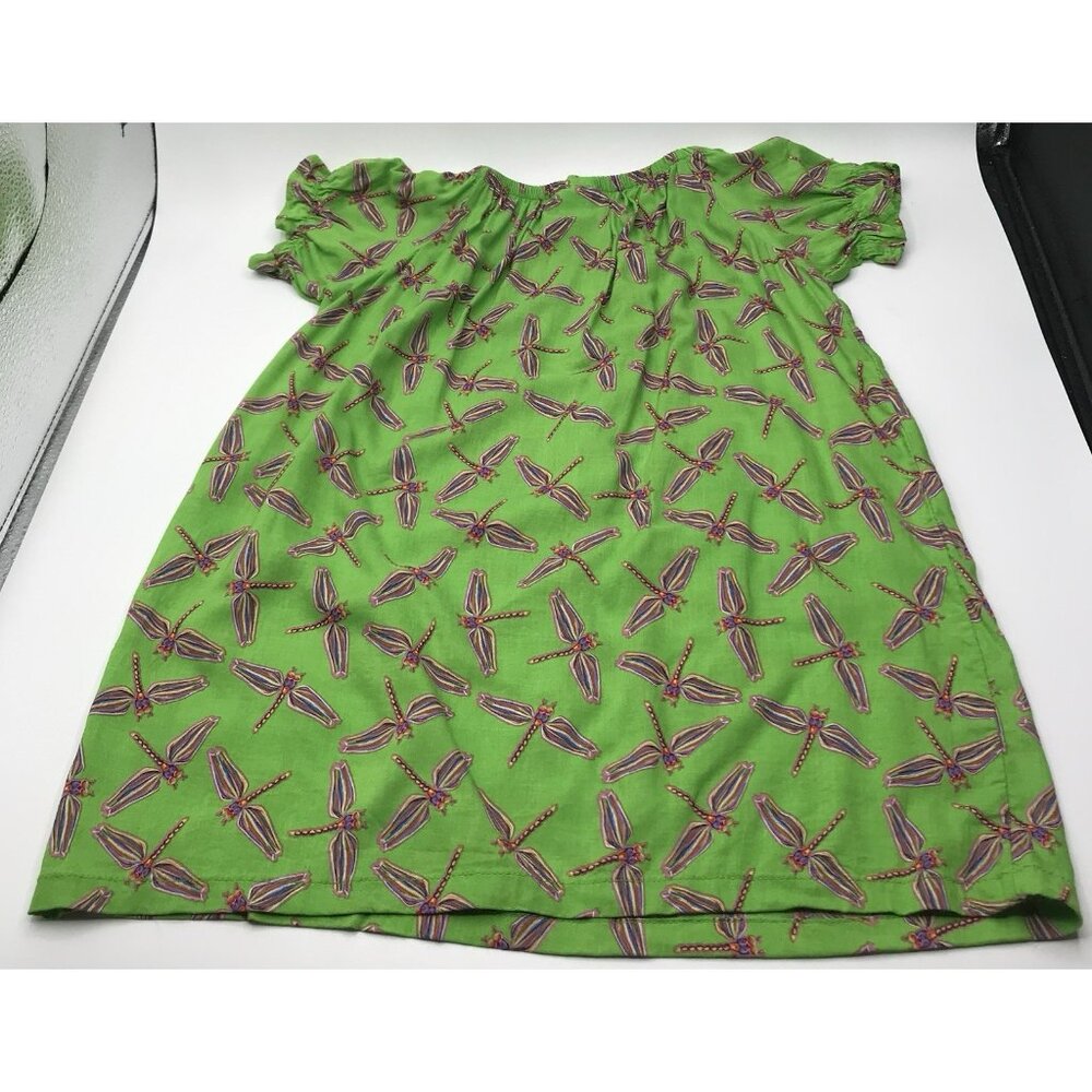 Haley‎ And The Hound Dress Girls Toddler Size 3T Fireflies Green Boutique